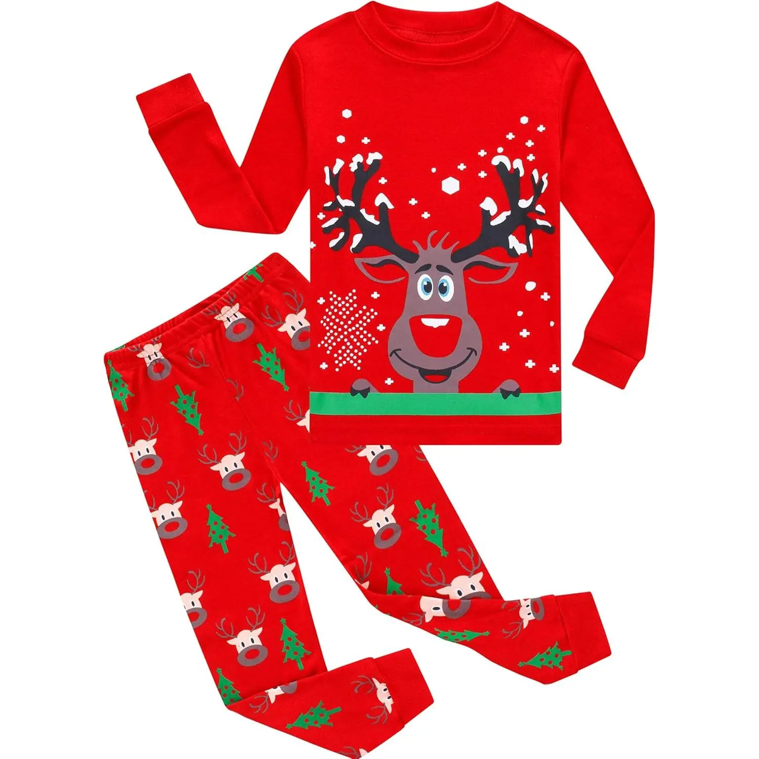 BSB-X   Kids & Toddler Girls Boys Pajamas 2 Piece Pjs Set 100% Cotton Sleepwear