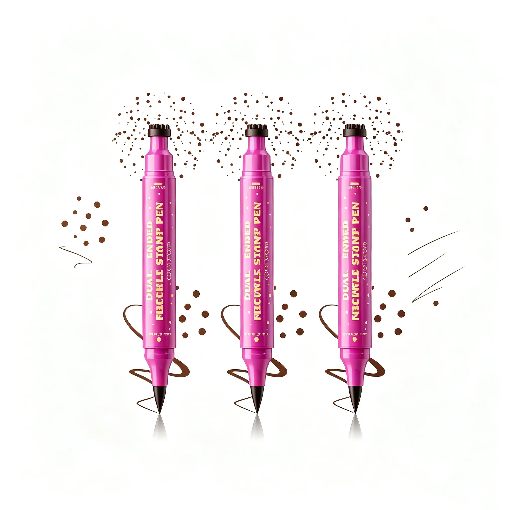 Natural Freckle Pen - Waterproof, Smudge-Proof, Long-Lasting Matte Formula, Fine-Tip Easy-Application, Pen Shape, Stamp Then Dot for Realistic Freckles, Daily Wear Beauty & Personal Care Makeup, 30G