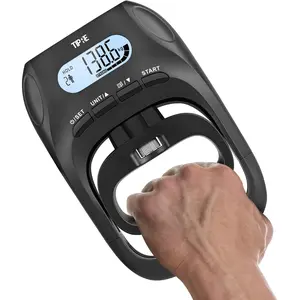 396lbs/180kg Digital Grip Strength Tester Hand Grip Dynamometer with LCD Display, Adjustable Hand Grip Training Gauge for Sports Home School Use