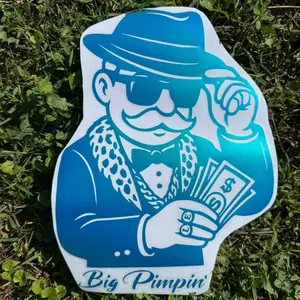 Big Pimpin Monopoly Man Decal