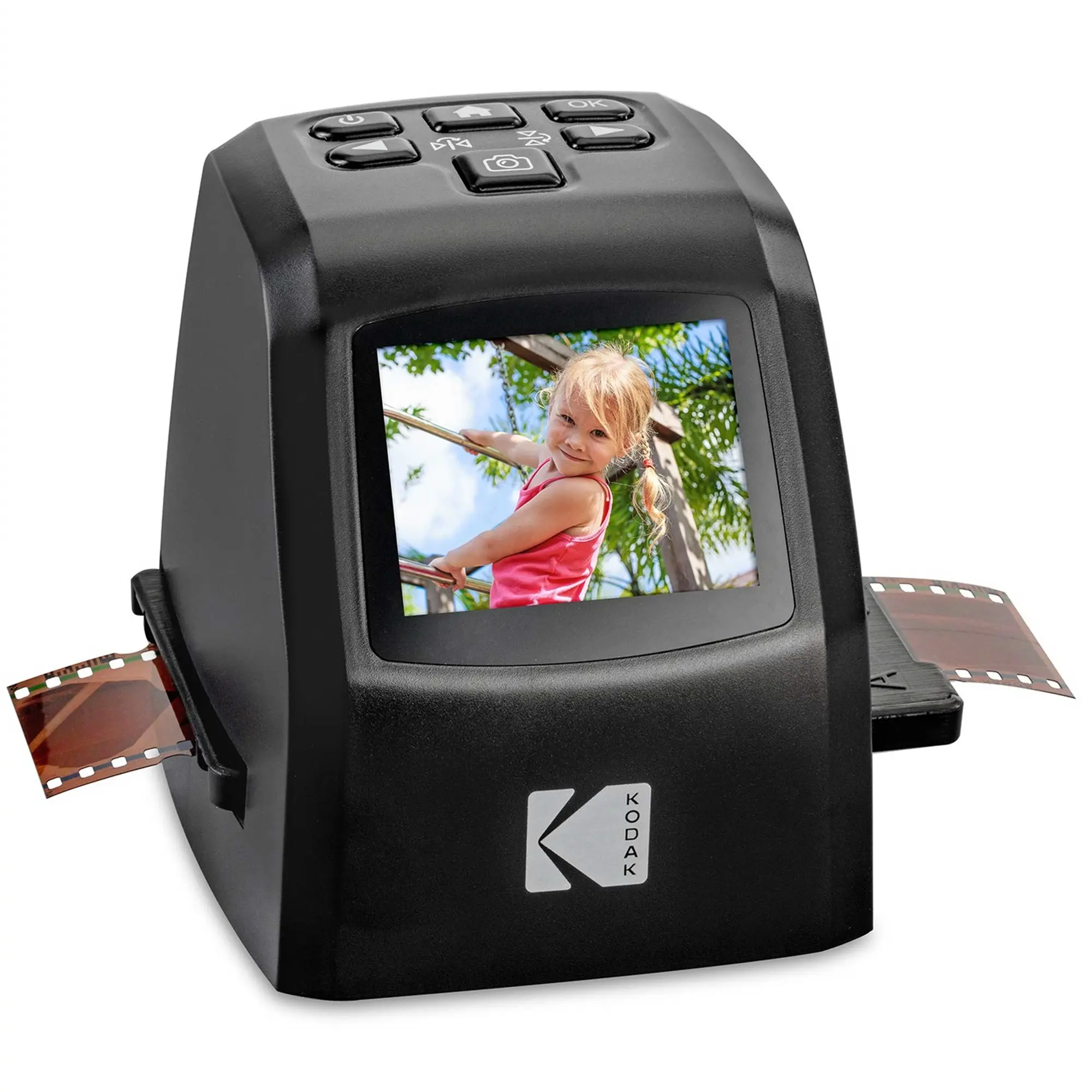 Kodak Mini Digital Film & Slide Scanner - Converts Negatives & Slides to 22 Megapixel JPEG Images, Features Display Screen, Supports SD Cards & Cables for Nostalgic Memories Preservation