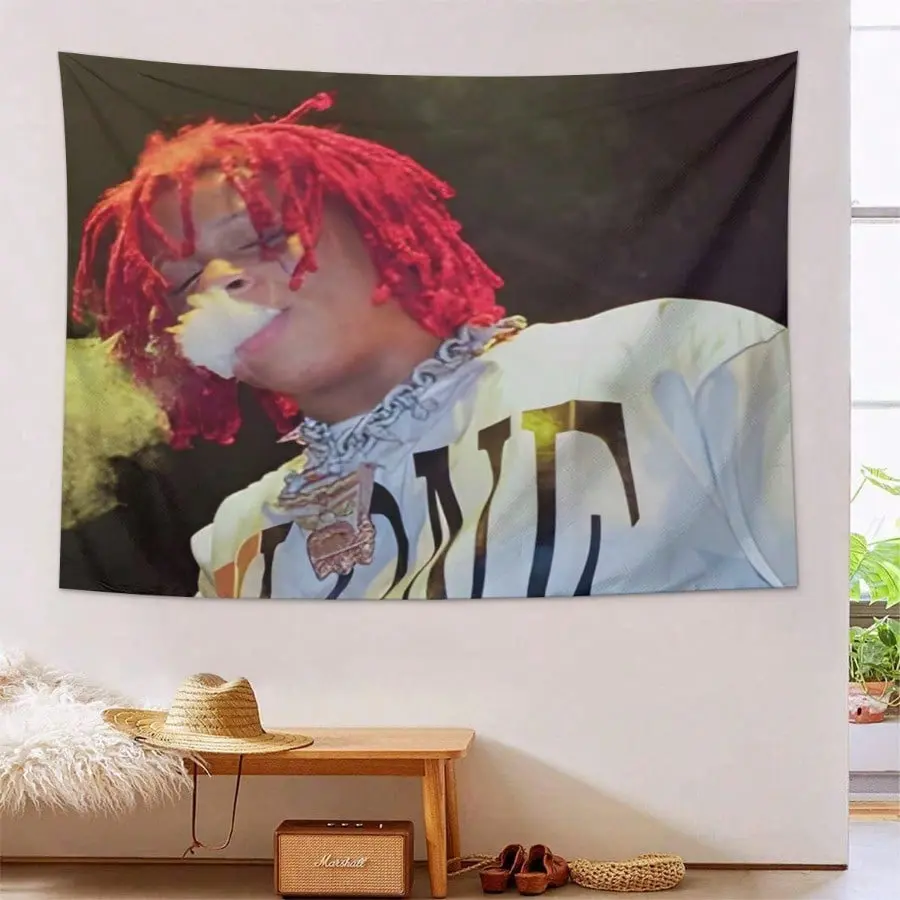 ZLIENSZUS Trippy Redd Rapper Vintage Inspired Wall Tapestry - Soft Terry Cloth, Vibrant Portrait, Easy Hang - Trippy Decor for Bedroom Dorm, Home Wall Hanging, Camping (No Electricity Needed) Unique Gift Idea