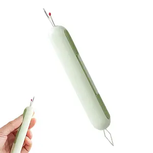 2 in 1 Needle Threader Seam Ripper, Needle Threaders Seam Rippers for Sewing, Multifunctional Seam Rippers for Elderly and Sewing Enthusiasts