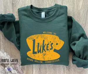 Retro Luke's Diner Sweatshirt, Luke's Diner Sweatshirt, Stars Hollow Sweatshirt, Gilmore Girls Sweatshirt, Gilmore Girls Collection, Luke's Womenswear