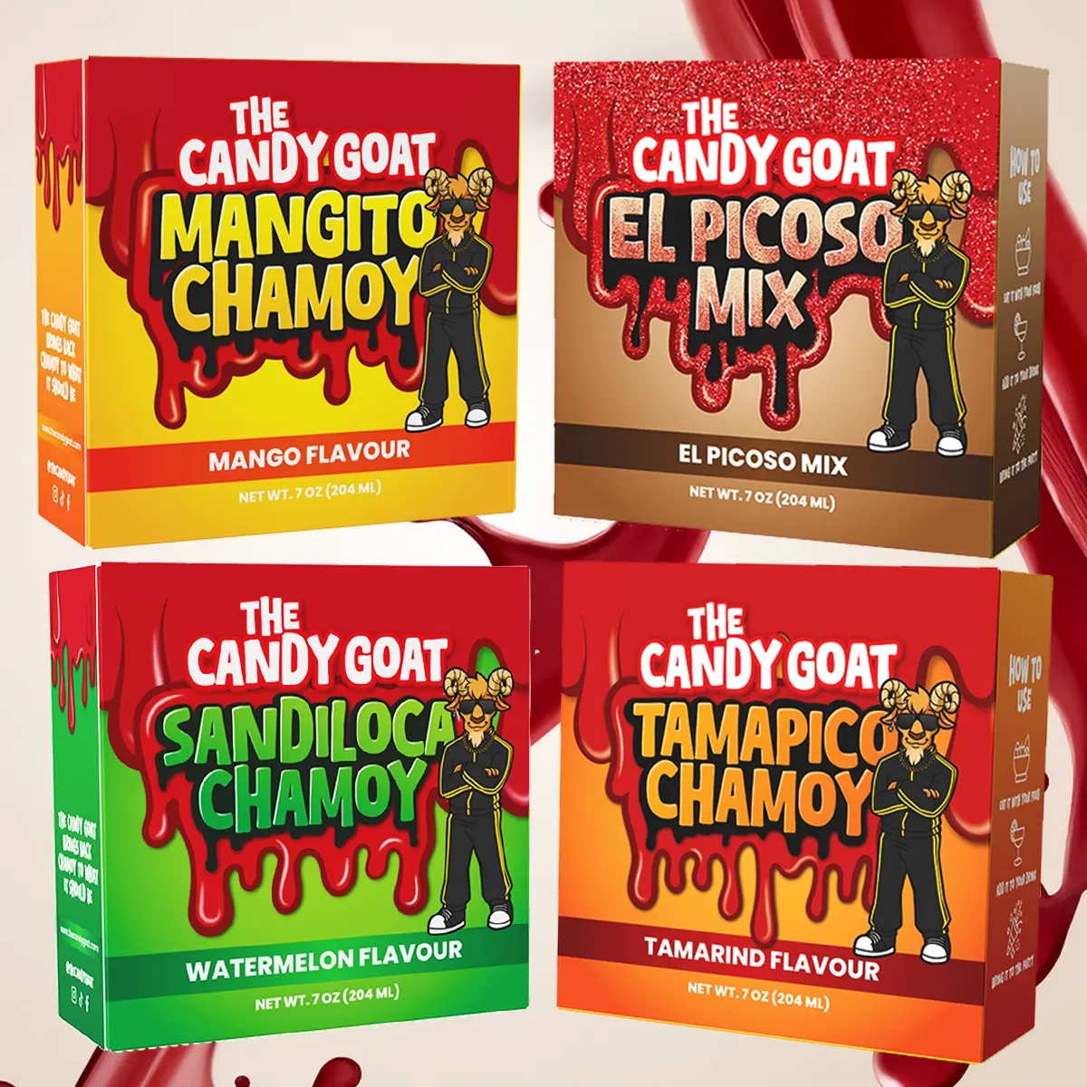 Goat Bundle | 7oz Flavored Chamoy Dip & Dry Spice Mix | The Candy Goat