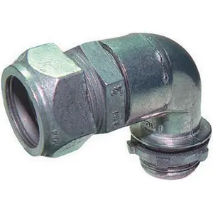 212 MAIN 90-Degree 1-2 in. EMT Compression Connector, Zinc, UL Listed, Gampak 49057, for Conduit EMT Termination (Boating Water Sports Accessory)