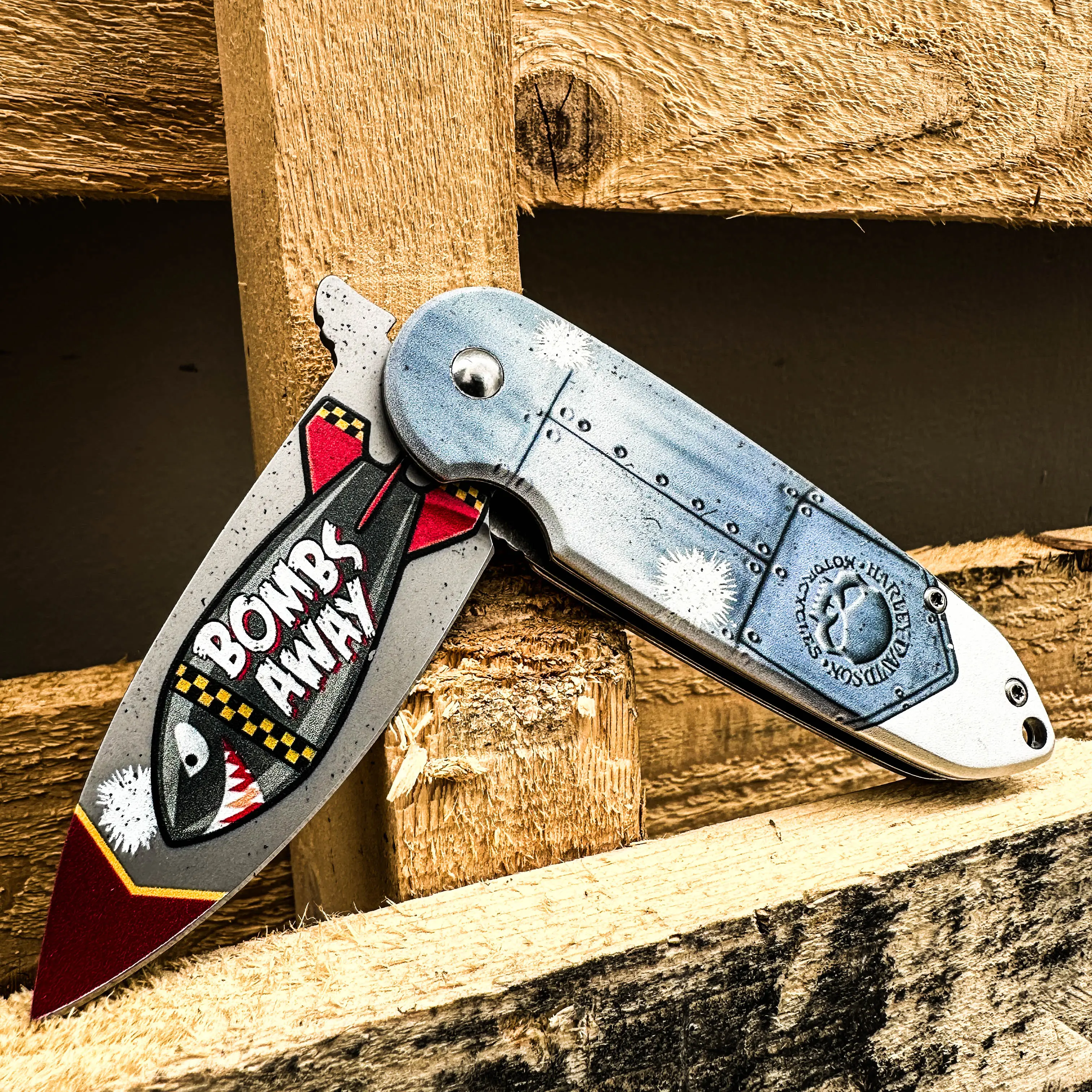 7.25” Outdoor Huntsman Camping Hunting Fantasy EDC Tool Everyday Pocket Knife, Camping Gear Folding Knife, Survival Tool Accessories, Collection, Father’s Day Gift, Birthday Gift, Christmas Gift