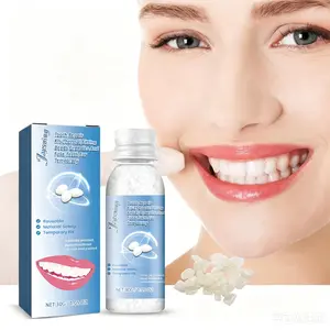 Moldable Dental Gel Dentures Temporary Fillings Cavities and Teeth Fillings Temporary Tooth Filling Denture Kit Oral false tooth fake missing teeth broken teeth wide gaps chipped teeth Whitening