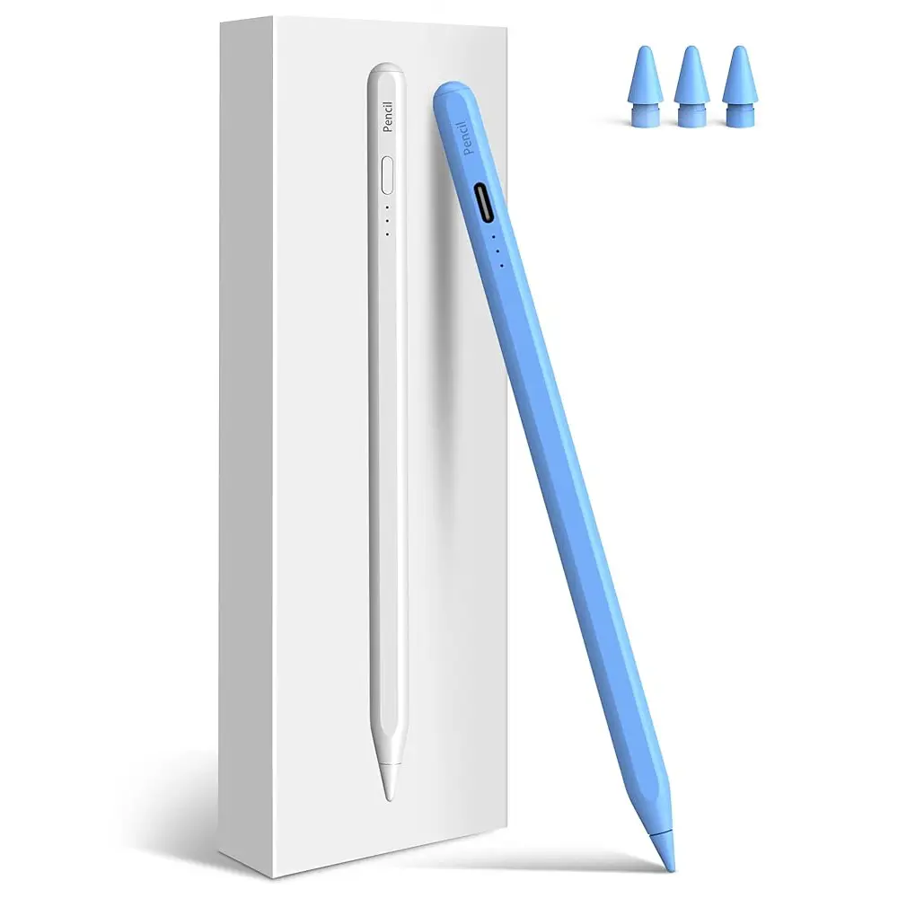 Stylus Pen for ipad 6th-11th Generation, 10 Mins Fast Charge iPad Pencil, Palm Rejection&Tilt Sensitivity,Compatible with 1st/2nd iPad Pro 11"/12.9"/M4, Air 3/4/5/M2/M3, Mini 5/6 Blue