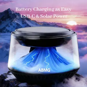 [AI Smart Mist] ABMG Scented Car Air Freshener - Long Lasting Car Diffuser - 90-Min Charge, 30-Day Battery