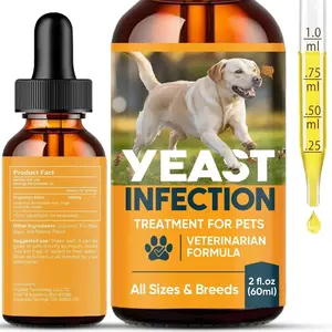 PetSafe Yeast Infection Treatment for Pets - Veterinarian Formula, All Breeds, Aloe Vera & Green Tea Extract, Safe & Gentle, 60 ml