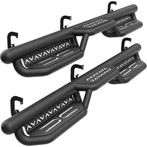 【Yzona】Double Cab Running Boards Compatible with 07-18 Chevrolet Silverado & GMC Sierra 1500, 07-19 Chevy Silverado & GMC Sierra 2500 3500 HD