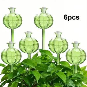 6pcs Cactus Shape Plant Automatic Watering Device, Plastic Watering Ball, Cute Decorative Spike, Ideal for Home Gardening
