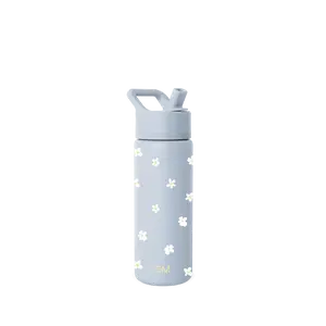 Simple Modern Summit Water Bottle with Straw Lid 18oz - Cupholder Friendly, Vacuum Insulated Stainless Steel, Reusable, Leak-Proof, BPA-Free