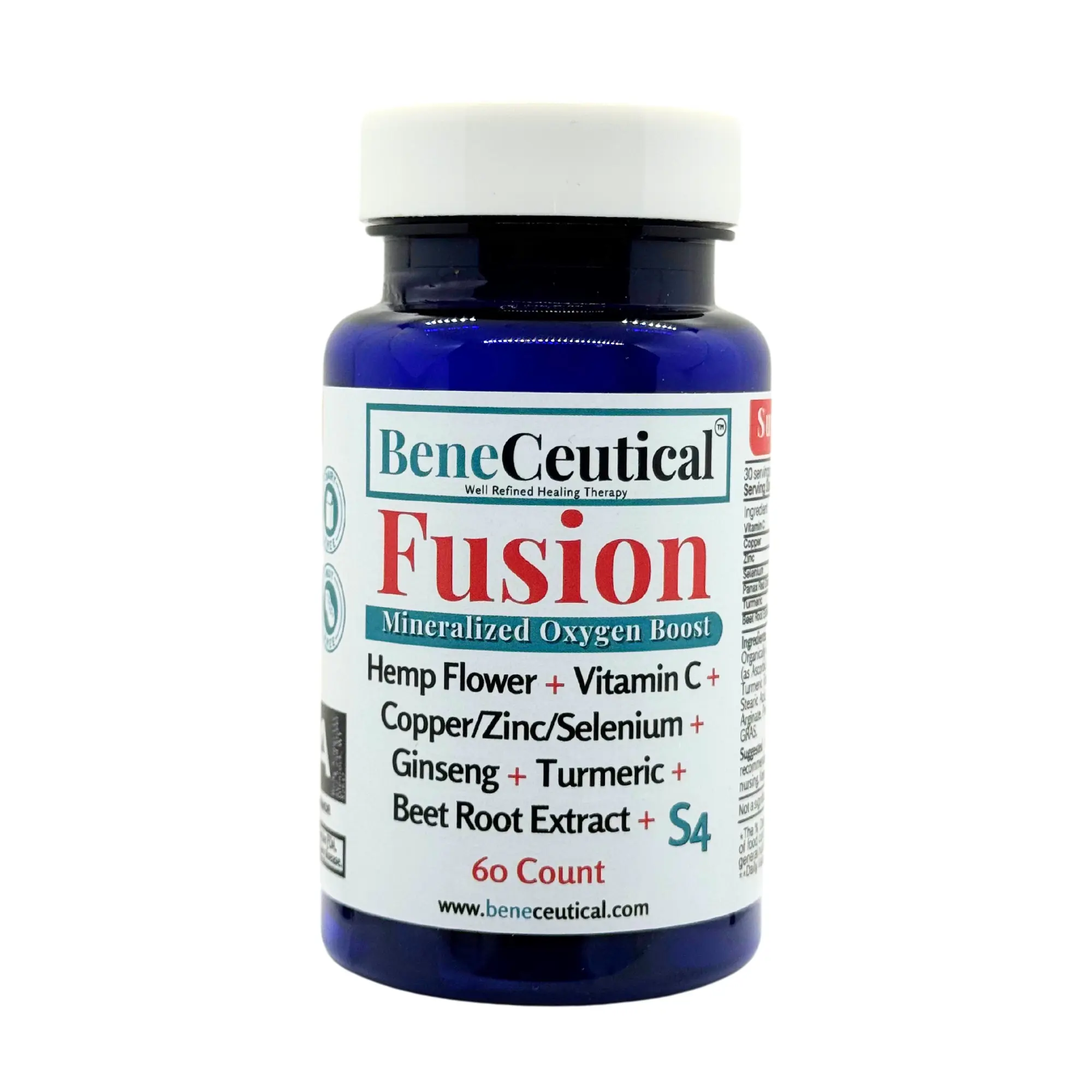 Fusion Mineralized Oxygen Boost Long Covid Support Breathing Lung Function Cough Blood Oxygen Energy Vitality Support Dietary Supplement