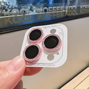 Rhinestone Decor Lens Protector, 1 Set Phone Lens Protective Film, Phone Accessories Compatible with iPhone 16/15/14/13/12/11 Pro Max, Lens Cover, Protection