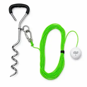 Golf Training Tool for Drivers & Irons - Practice Your Golf Swing in The Backyard with A Real Golf Ball & Experience 50 Feet of Ball Flight Feedback - for Golfers of All Ages, Black