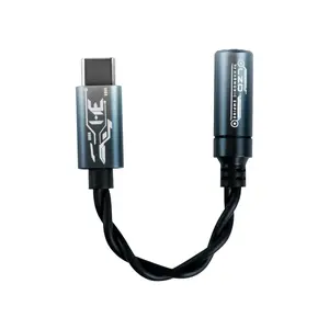 Harmonic Empire Long Zhong Dui USB-C to 3.5mm HiFi DAC Dongle, KT02F20 Chip, 24Bit/192kHz Audio Adapter for Android Phones & USB-C Devices