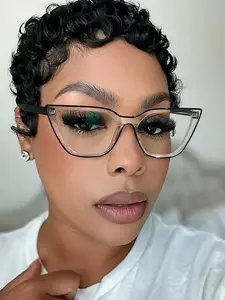 Women's Vintage Cat Eye Frame Glasses, Fashion Transparent Lightweight Frames, Suitable for Daily Life and Work Commuting, Fashion Frame Eyeglasses, Fashionable Frames Glasses