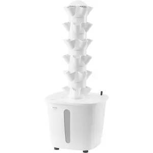 VEVOR Hydroponic Growing System, 30 Pods Vertical 6 Tiers Hydroponic Tower, Home Hydronic Garden with Water Pump & Timer, Water Circulation Plants Germination Kit for Indoor Herbs Fruits & Vegetables