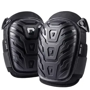 Professional Knee Pads for Work - Heavy Duty Foam Padding Kneepads for Construction, Gardening, Flooring with Comfortable Gel Cushion to Save Your Knees (Knee High)