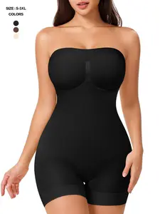 Strapless Shapewear Bodysuit Underwear for Women Tummy Control Shapewear Seamless Smooth Full Body Shaper with Removable Straps