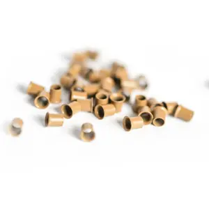 Laced Hair Micro Beads Small 3.2 x 2.8 x 4.0 Copper Beads for Hair Extensions 250 Count