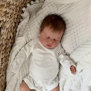 Handmade Vinyl Reborn Doll, Soft Touch, Lifelike Newborn Doll, 20 Inch Realistic Full Body Girl Doll, Anatomically Correct, Washable, Perfect Christmas Gift/birthday Present