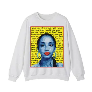 Stylish Sade Crewneck Sweatshirt Highlighting Iconic Music Legacy