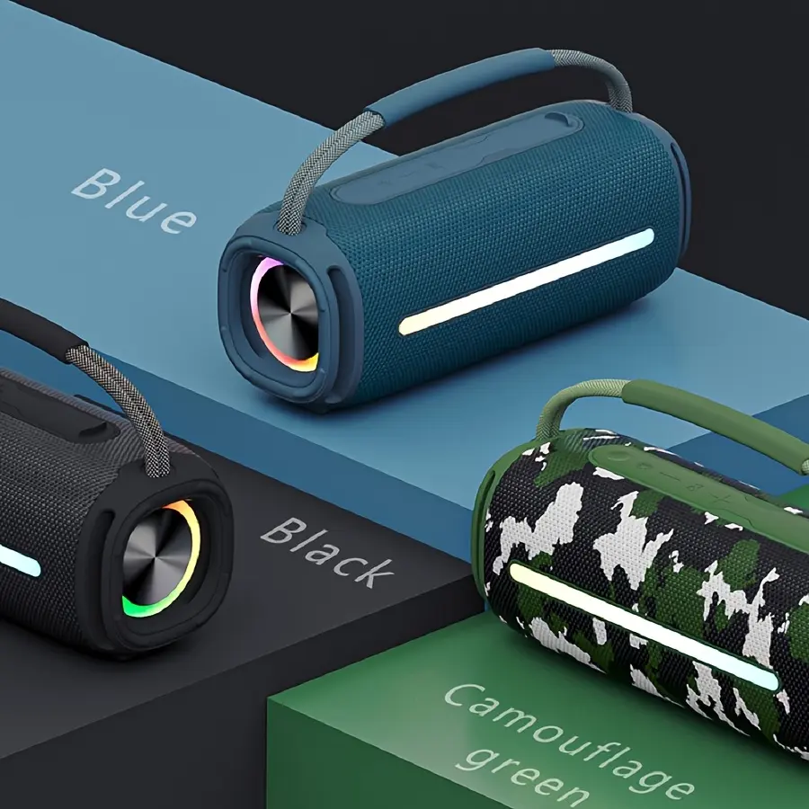 50W Powerful Portable Wireless Speaker - 4000mAh Battery, Deep Bass, USB/TF Card/FM Radio | Perfect for Outdoor Parties & Travel
