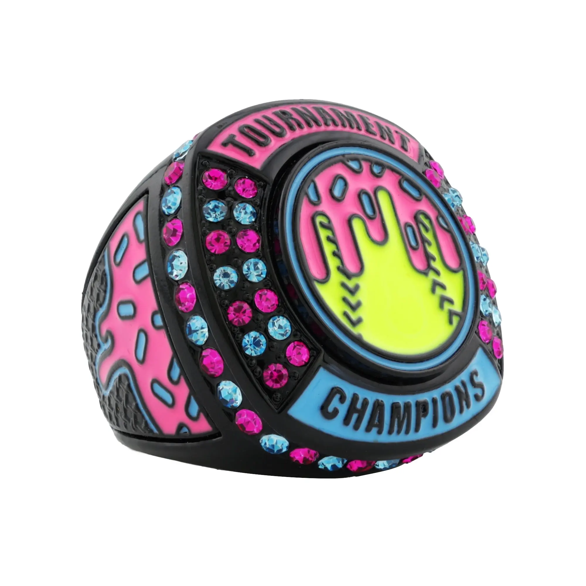GEN27 Drip Softball Black Icy Tournament Champions Ring
