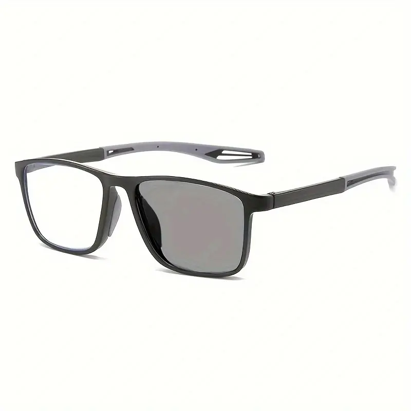 Near Far Dual Use Progressive Reading Glasses, Intelligent Photochromic Lightweight Sports Presbyopia Eyeglasses