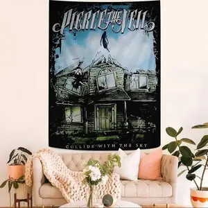 1pc Popular P-Pierce The Veil Band Tapestry Art Printing Japanese Wall Tapestry Anime Wall Hanging Home Decor