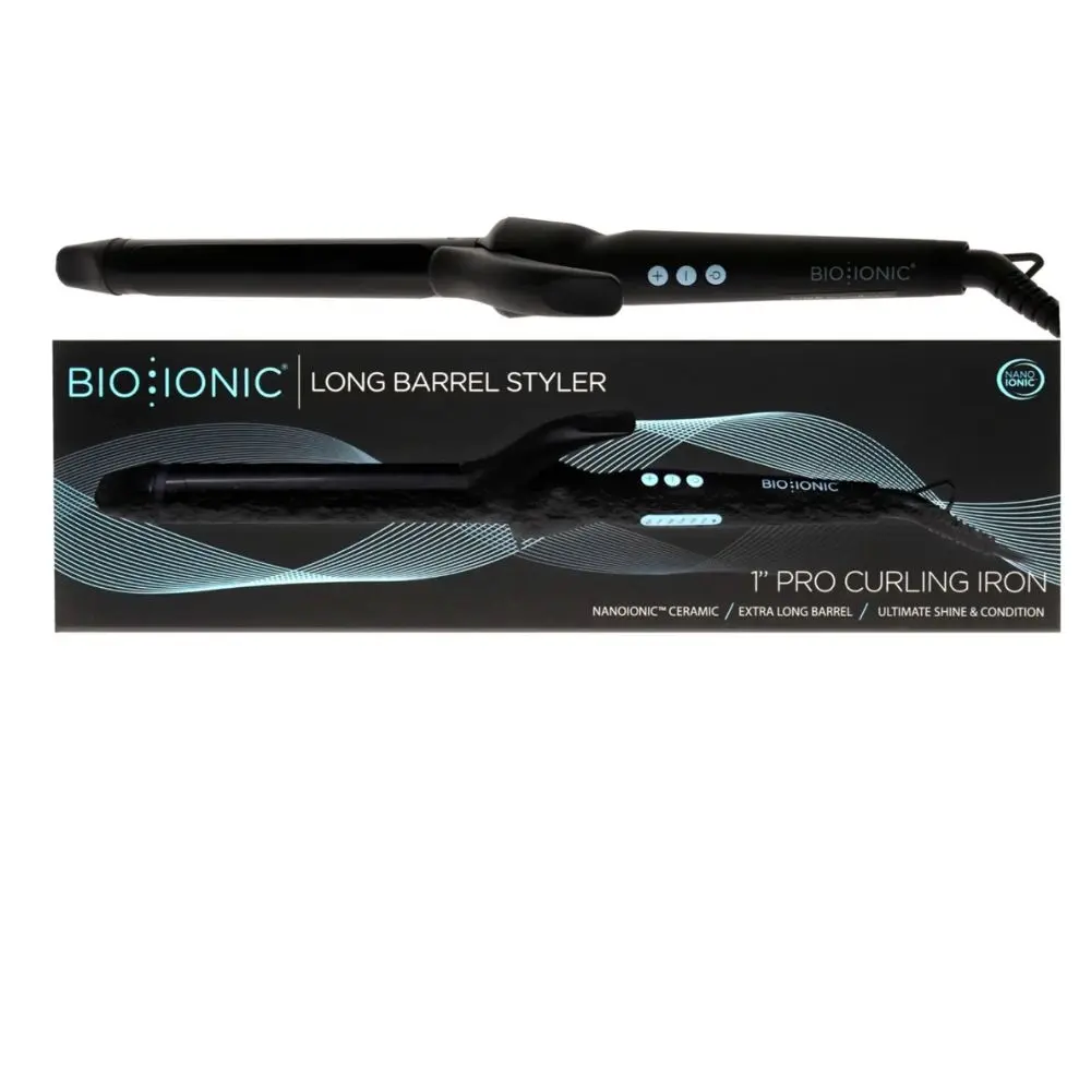 Bio Ionic Long Barrel Styler 1" Pro Curling Iron