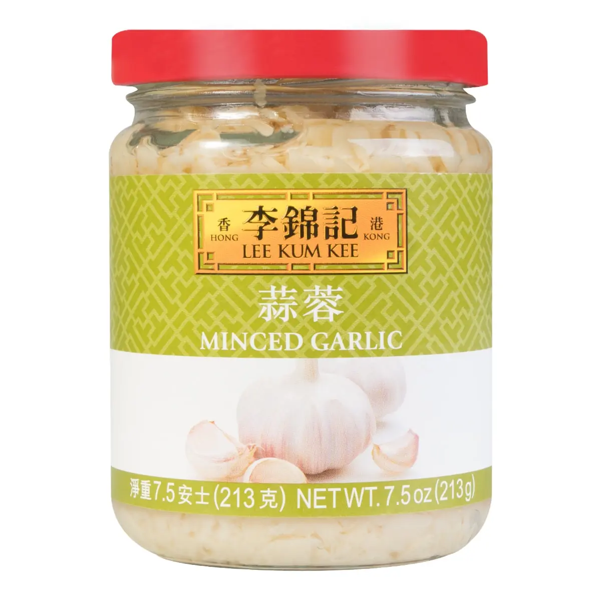 Lee Kum Kee Garlic Paste 213g - Authentic Hong Kong Style Minced Garlic for Cooking & Seasoning