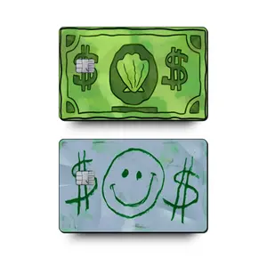 Sponge Sea Dollar Debit/Credit Card Skin, Vinyl Sticker - High Quality