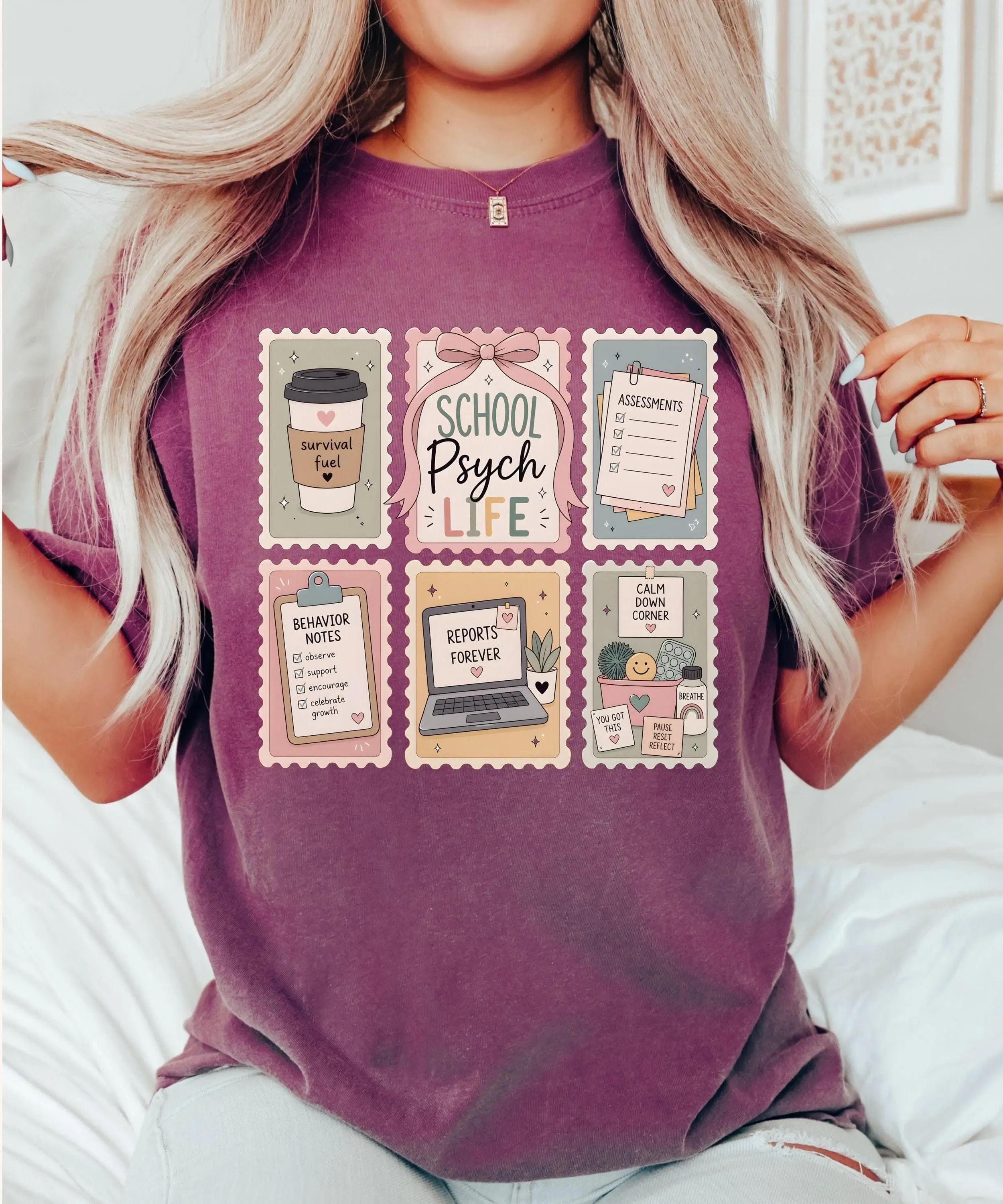 Comfort Colors School Psychologist Shirt, Back to School Tshirt, Gift for School Psych T-shirt, Psychologist Gifts For Women