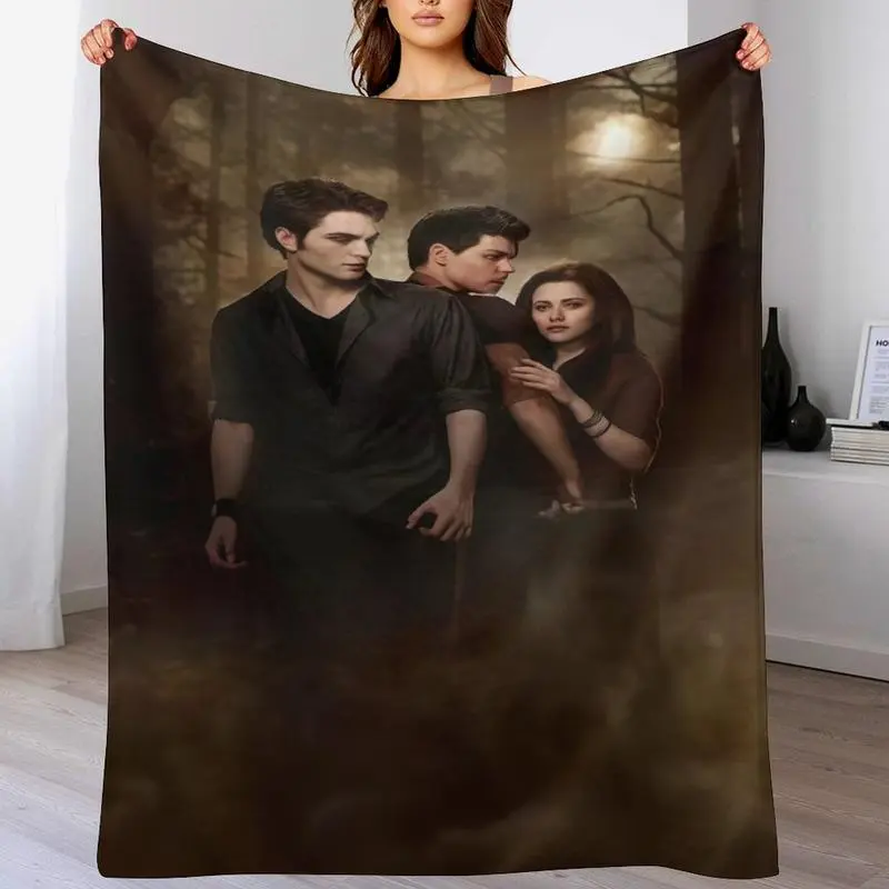 The Twilight Saga HD Printed super soft flannel fleece Plush Blanket,Flannel home Blanket Throw Blanket for Living Room Bedroom Bed Sofa Picnic Kids Cover