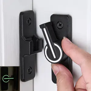 2 Packs Luminous Black 90 Degree Barn Door Latches,Barn Door Latches Door Lock,Door Security Door Latch Lock fo Cabinets Barn Door Window Door