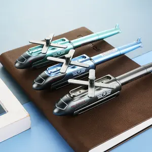 1 piece, creative special operations helicopter shape gel pen Writing Pen | can be transformed into a military fighter jet, students write smoothly stationery, suitable for learning, classmates gifts, school activity prizes, Gel Ink Pen, Writing Tools