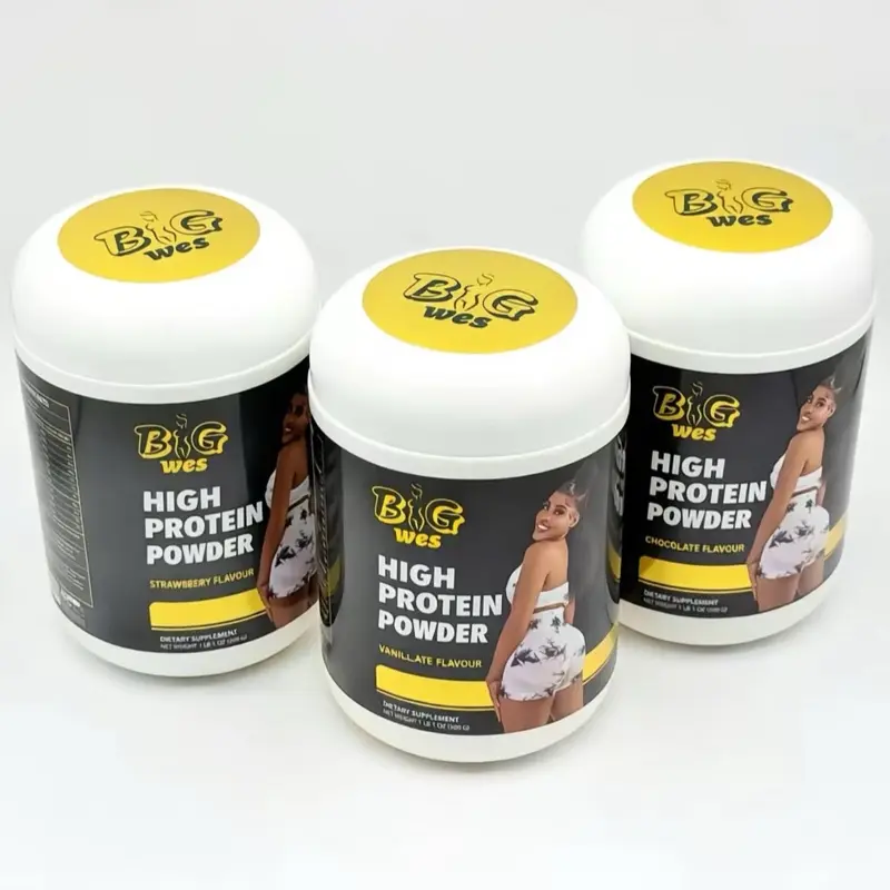 Powder Blend - Vanilla, Chocolate, Strawberry Flavors Nutritional Supplement Drink for Beauty, Nail, Fitness Needs with Edible Vitamin Support