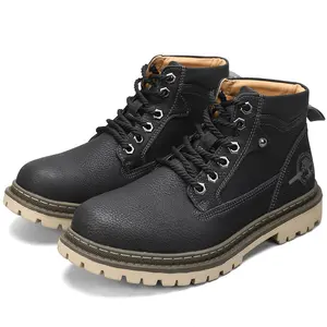 Men's Fashion Waterproof Chukka Boots Casual Outdoor Work Boots Walking Shoes