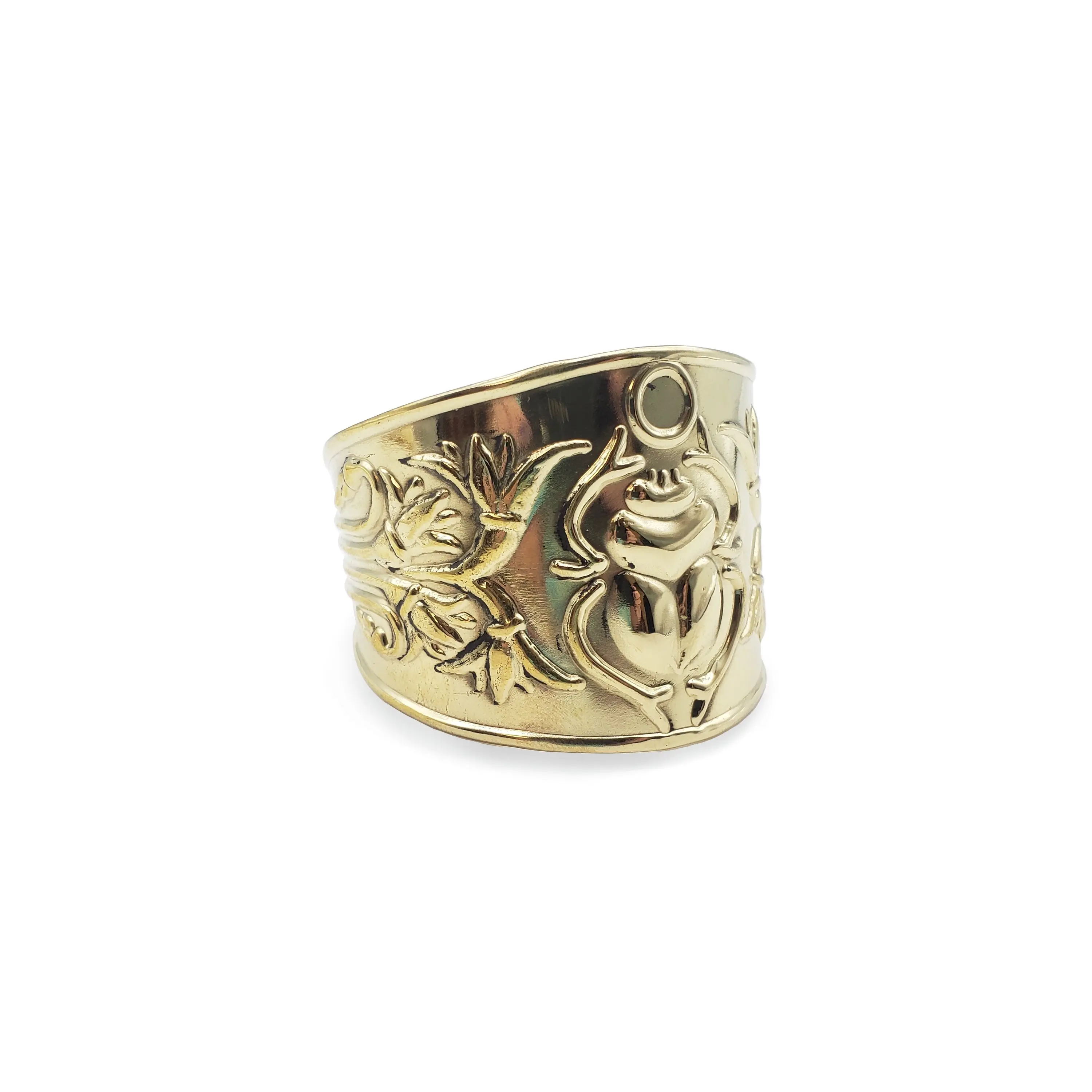 Egyptian Scarab Brass Cuff Bracelet - Made in Egypt