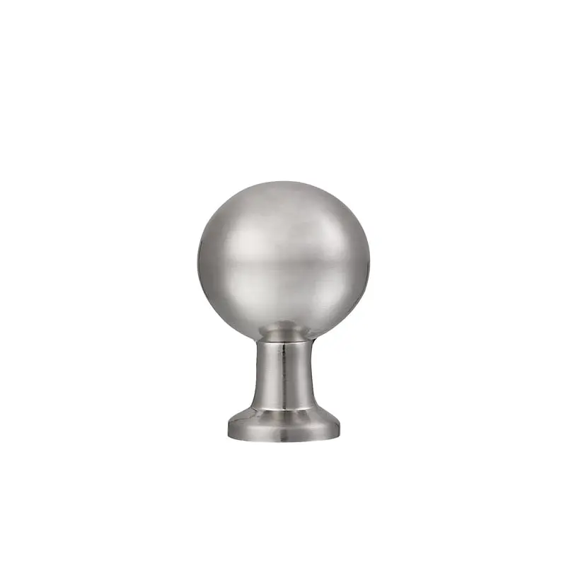 Brushed Nickel Zinc Cabinet Knob - 0.87" x 0.87" x 1.28", Adds Style and Functionality, Ideal for Bath Cabinets, Drawers to Boost Functionality