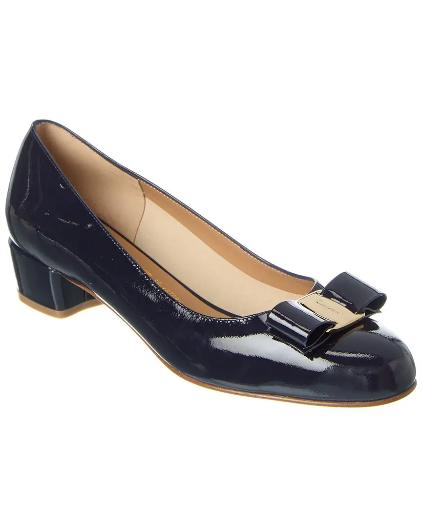 Ferragamo Vara Patent Pump Ferragamo Vara Patent Pump
