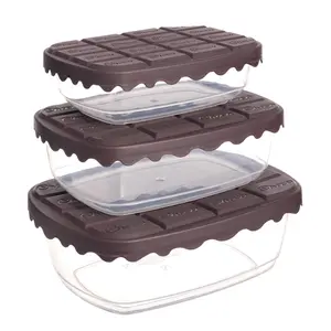 YZC Collection BPA-Free Food Storage Containers – Decorative Kitchen Countertop Containers  for Snacks, Pasta, Leftovers & Meal Prep – 3 Sizes (500ml / 1.1L / 1.7L) – Airtight Plastic  Containers for Fresh Food Storage