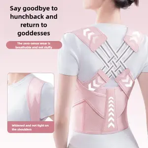 Posture Corrector for Office, Driving, and Home — Adjustable Back/Shoulder Brace, Unisex, Invisible Under Clothes, Relieve Hunchback & Neck Pain