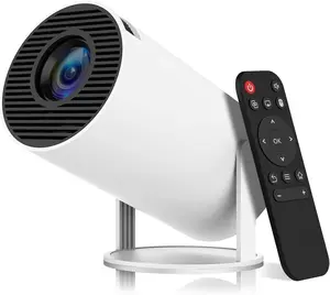 HY300 Pro Mini Projector 4K,1080P Smart Portable Projector WiFi 6 5G Wireless Auto Keystone Correction BT 5.0 Adjustment 270 Degree Flip