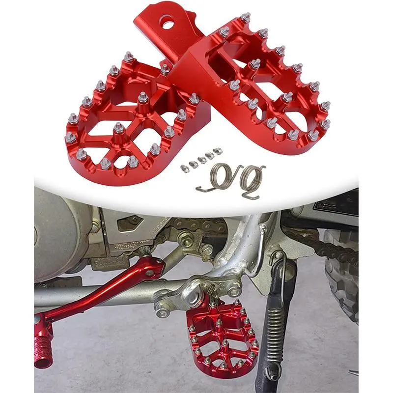 Motorcycle Foot Pegs Pedal, Replacement Footpegs for CRF150F 2003-2019 CRF230F CRF250F 2019-2024 XR125L 2010-2015 XR150L 2015-2024 Sur Ron S Electric Dirt Bike Motorcycle Motor Parts Accessories