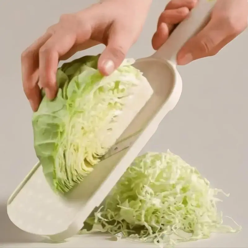 Japanese Style Beige Cabbage Slicer,Multifunctional Vegetable Slicer,Salad&Fruit Vegetable Slicer,Cabbage Cutting Shredder,Durable Vegetable Chopper,Cabbage Cutting Shredder,Kitchen Utensils&Gadgets